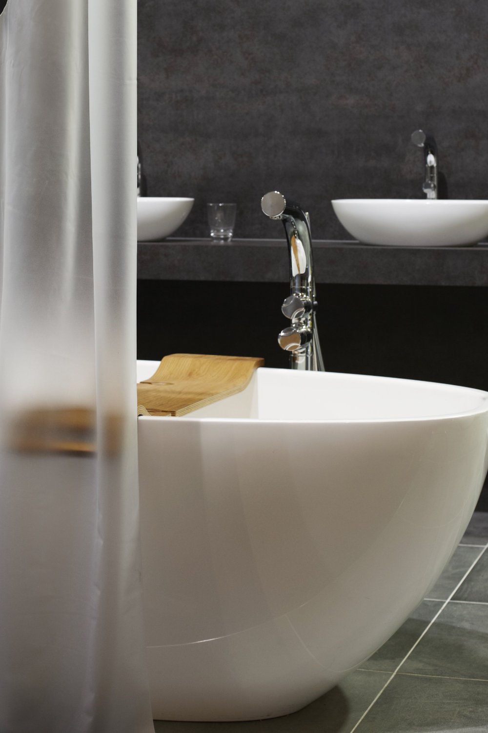 Unprinted Frosted Shower Curtain